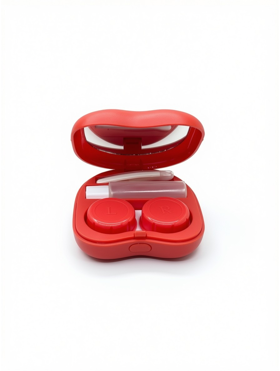 Etui lentille rouge